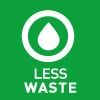 Less waste icon